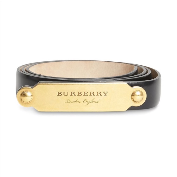 burberry bridle leather belt